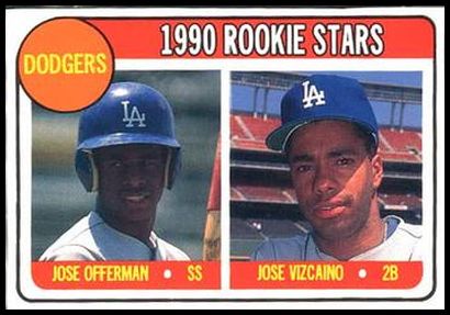 17 Dodgers Rookies (Jose Offerman Jose Vizcaino)